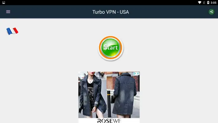 Turbo VPN - USA android App screenshot 1