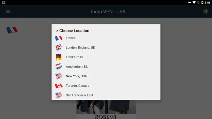 Turbo VPN - USA android App screenshot 4