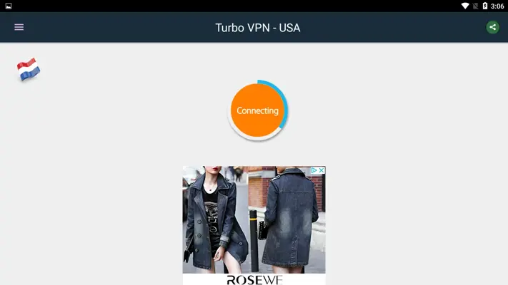 Turbo VPN - USA android App screenshot 5